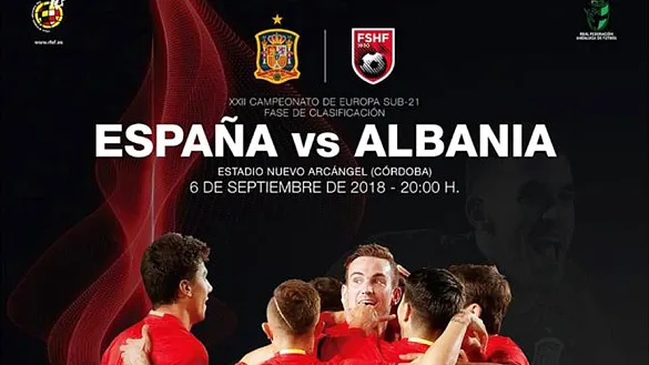 Cartel del España-Albania Sub-21