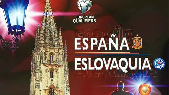 Ya puedes ver el cartel oficial del España-Eslovaquia en Oviedo
