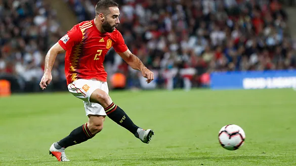 Dani Carvajal en una acción de partido