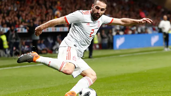 Dani Carvajal en una acción de juego