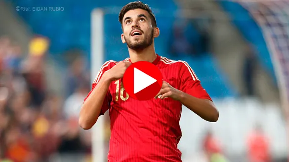 Dani Ceballos, autor de uno de los goles ante Georgia