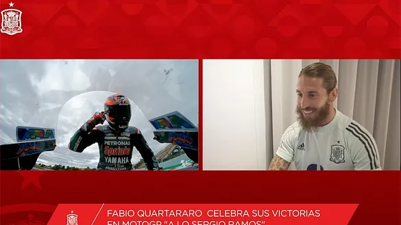 Sergio Ramos, Fabio Quartararo y una celebración a todo gas