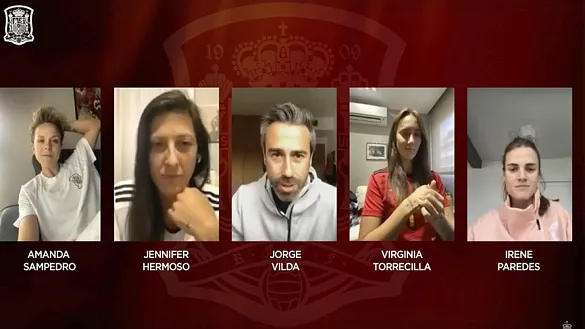 La Selección Española de fútbol femenino se “concentra virtualmente” para mantener la motivación y difundir un mensaje positivo  a todos