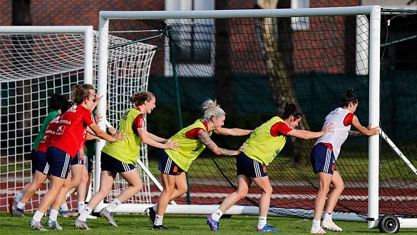 Las jugadoras de la Selección entrenan el El Havre
