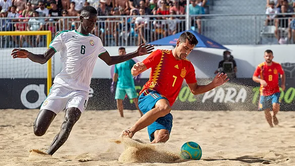Chiky Ardil en un momento del partido