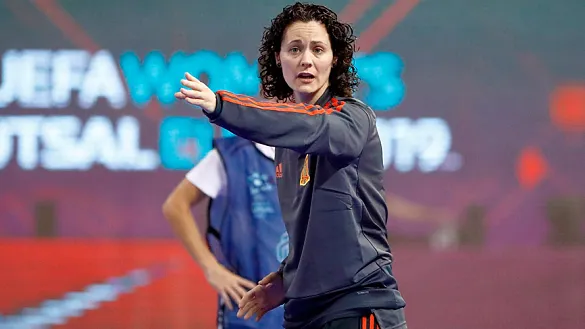 Claudia Pons en un entrenamiento