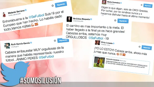 Las internacionales absolutas mandaron todo su apoyo a la Sub-19 femenina