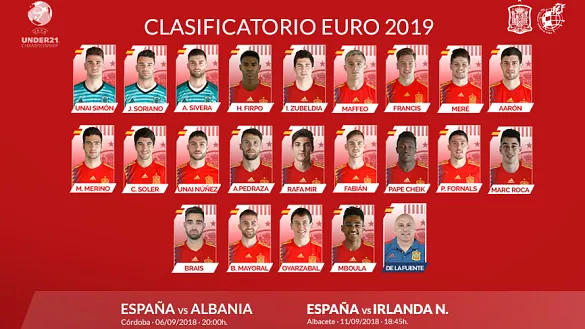 OFICIAL | Esta es la convocatoria para los partidos ante Albania e Irlanda del Norte