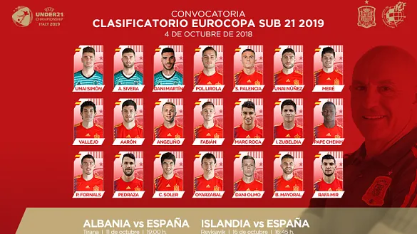 OFICIAL | Estos son los internacionales Sub-21 para los encuentros ante Albania e Islandia