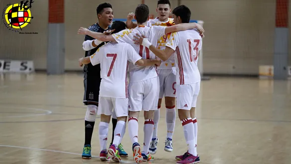 Segundo partido de la SeFutbol Sala ante Portugal