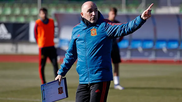 David Gordo en un momento del entrenamiento