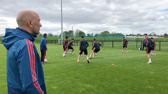 David Gordo en un momento del entrenamiento