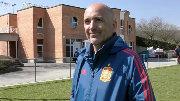 David Gordo después del entrenamiento