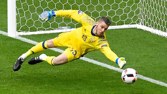 David De Gea realizando una parada