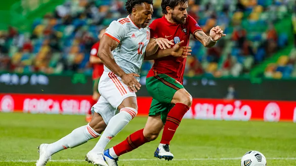 Adama Traoré en su primer partido con la Selección española 