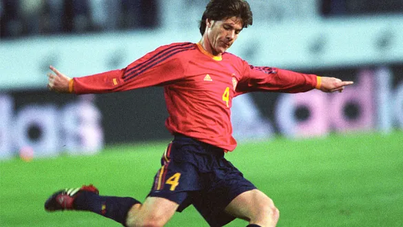 Xabi Alonso el día de su debut con la Selección Española