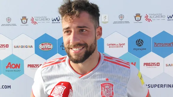 Eduard Suárez, jugador de la Selección española de Fútbol Playa