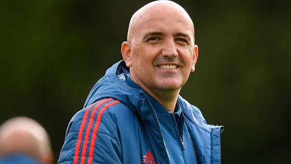 David Gordo en la previa del partido ante Italia