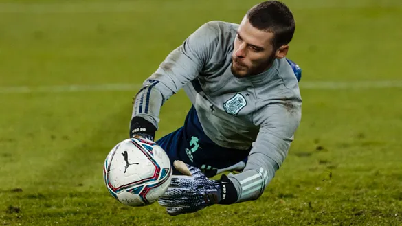 De Gea parando un balón