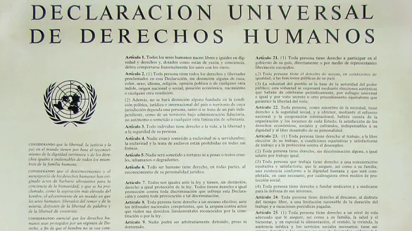 Cada 10 de diciembre se celebra el Día de los Derechos Humanos