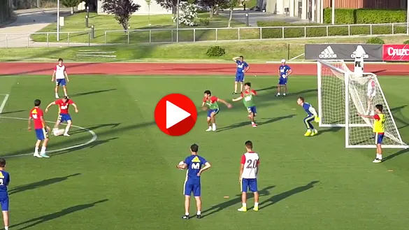 Deulofeu marca en el entrenamiento de la Selección Sub-21