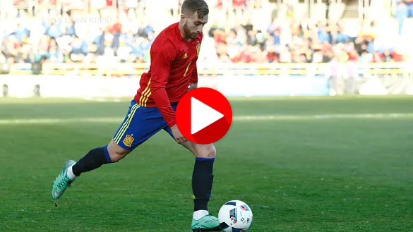 Gerard Deulofeu durante el España - Croacia Sub-21
