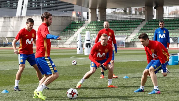 Deulofeu en un entrenamiento