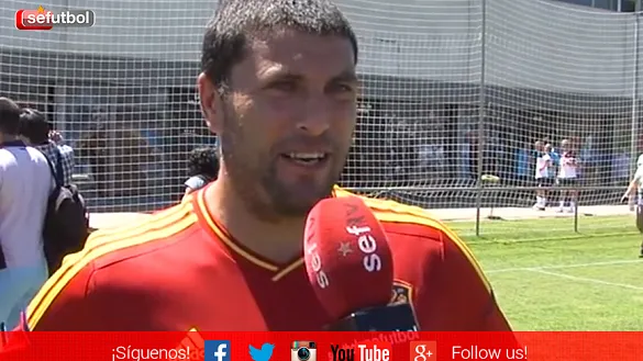 Diego Tristán durante una entrevista con Sefutbol