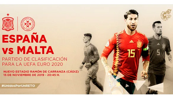Entradas disponibles para el España-Malta del 15 de noviembre en Cádiz