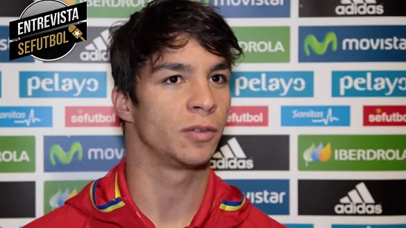 Óliver Torres durante la entrevista concedida a SEFUTBOL en Murcia