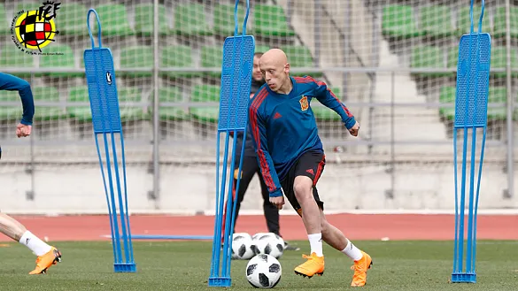 Entrenamiento de la Sub-17 en Las Rozas