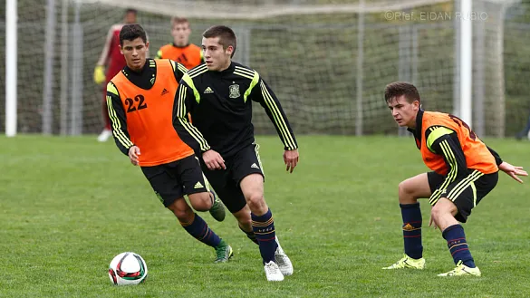 Entrenamiento de la Selección española Sub-16