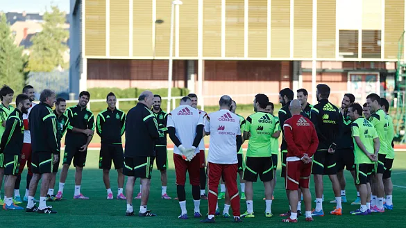 Entrenamiento de la Selección española