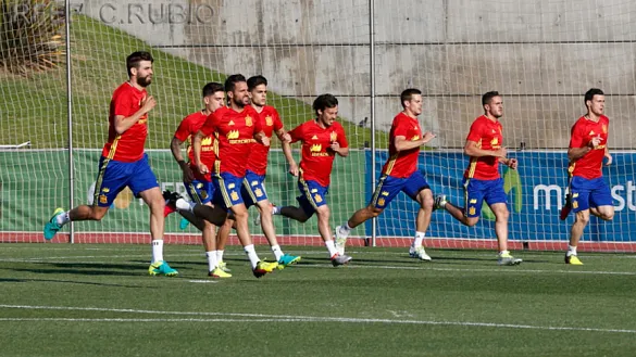 La Selección entrena en Las Rozas