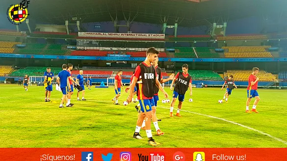 ¡La Sub-17 entrena en el estadio donde debutará el próximo sábado!