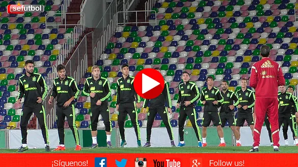 Entrenamiento de la Sub-21 en el Mikheil Meskhi de Georgia