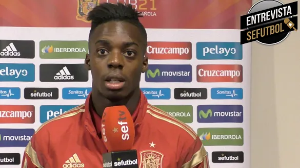 El internacional español Sub-21, Iñaki Williams, entrevistado por SEFUTBOL en Almería