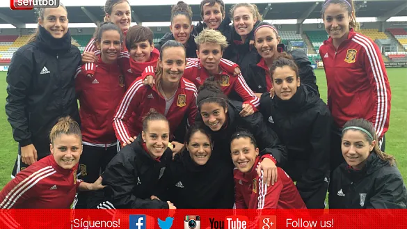 La Selección femenina, en el Tallaght Stadium de Dublín