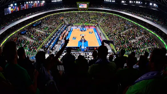 Vista panorámica del pabellón Arena Stožice de Liubliana