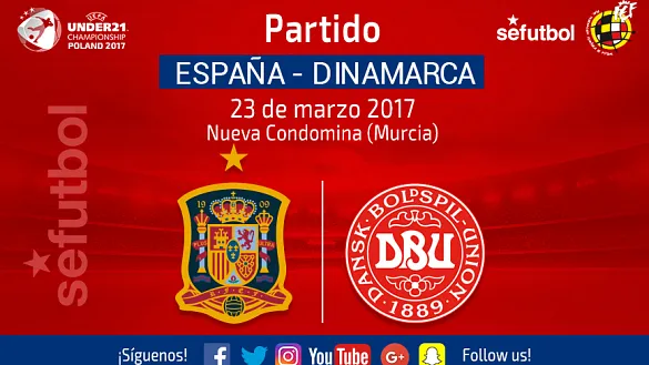 España y Dinamarca se medirán el próximo 23 de marzo