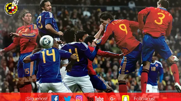 Un lance del España - Colombia en el Bernabéu