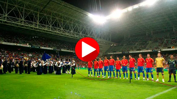España y Letonia se enfrentaron en el Tartiere en 2007