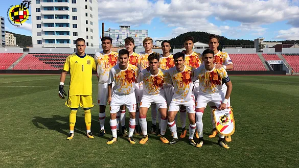 Once de España Sub-17 en el partido contra Croacia