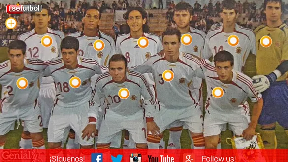 FOTO INTERACTIVA | ¿Qué tres jugadores se encuentran actualmente en la Selección Española de Fútbol?