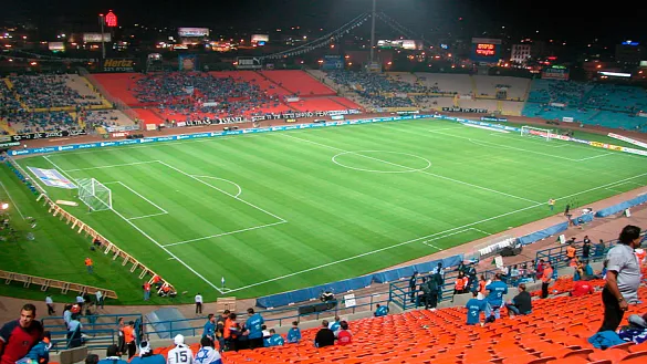 Vista panorámica del estadio Nacional de Ramat Gan (Israel)