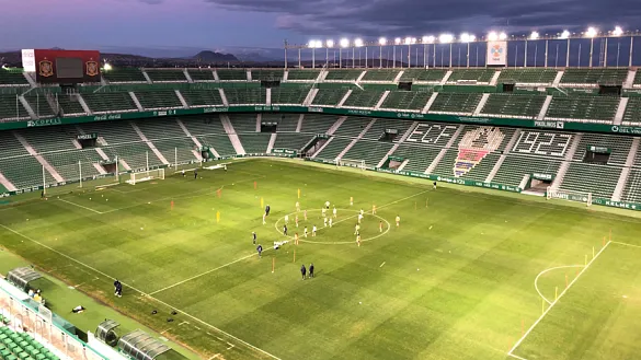 Vista panorámica del estadio Martínez Valero de Elche