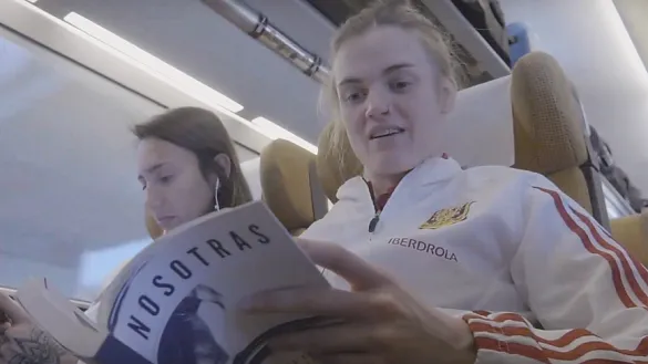 Irene Paredes durante el viaje del equipo a Cartagena