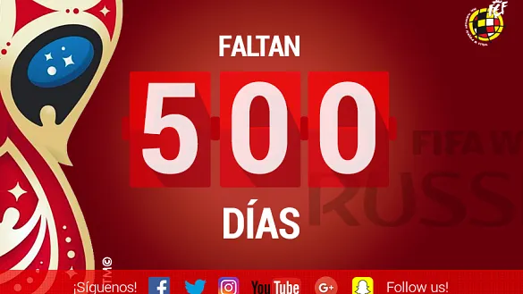 ¡Quedan 500 días para que arranque el próximo Mundial!