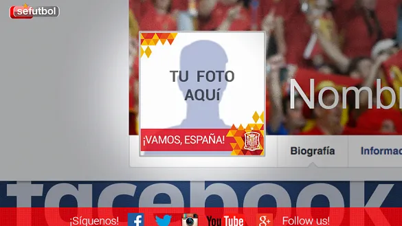 Luce los colores de la Selección española de fútbol en Facebook
