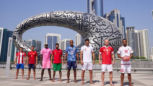 Equipos participantes posando antes del torneo